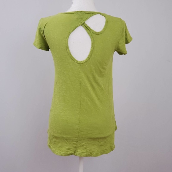 Left of Center Green Shirt with Back Cutouts - Picture 5 of 8